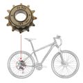 Durable 12T Cycling Supplies Single Speed Bike Freewheel Bicycle Sprocket. 