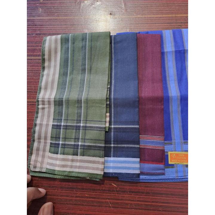 pack of 4 Gents rumal - Cotton handkerchief for Men's