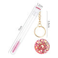 Eyelash Brush Tube Eye Lash Brush Eyebrow Brush Resin Drill Replaceable Mascara Wand Brushes With Tube Keychain Dust-proof Disposable. 