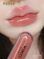 2 in1 Mirror Glossy Lipstick Women Girls Non-Fading Long Lasting Transparent Double Headed Lip Gloss Moisturizing Makeup. 