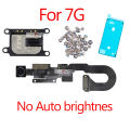 1pcs New Proximity Sensor Light Flex Cable For iPhone 7 8 Plus 5.5 Front Camera with screws earpiece Assembly. 