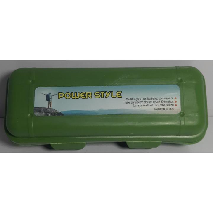 Power style rechargable flash light