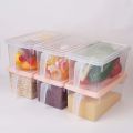 Pack of 3 Fridge Organizer Fresh Spacer Layer Storage Rack Drawer Basket Refrigerator Pull-out Drawers Fridge Freezer Storage Organizer Box with Lid and Handle Door Freezer Container Box Kitchen Organizer Plastic Basket Fruits Vegetable Basket. 