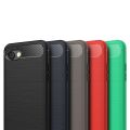 【Miga Plaza】 Back Cover For LG Q6 / Q6 Plus Soft Silicone TPU Phone Case Carbon Fiber Texture Brushed Shell Anti-knock Full Protection Casing. 