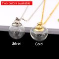 2pcs Hollow Fillable Glass Locket Hair Locket Keepsake Locket Necklace Urn Necklace For Cremation Ashes Of Loved One. 