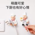 Kitchen rack wall-mounted wall-free all-in-one household supplies large utensils room hole gadgets hanging ETQ hook storage. 