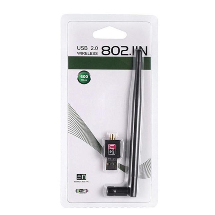 Wifi Wireless USB Adapter With Antenna For Pc Laptop - 802.11N Wireless USB WiFi Dongle