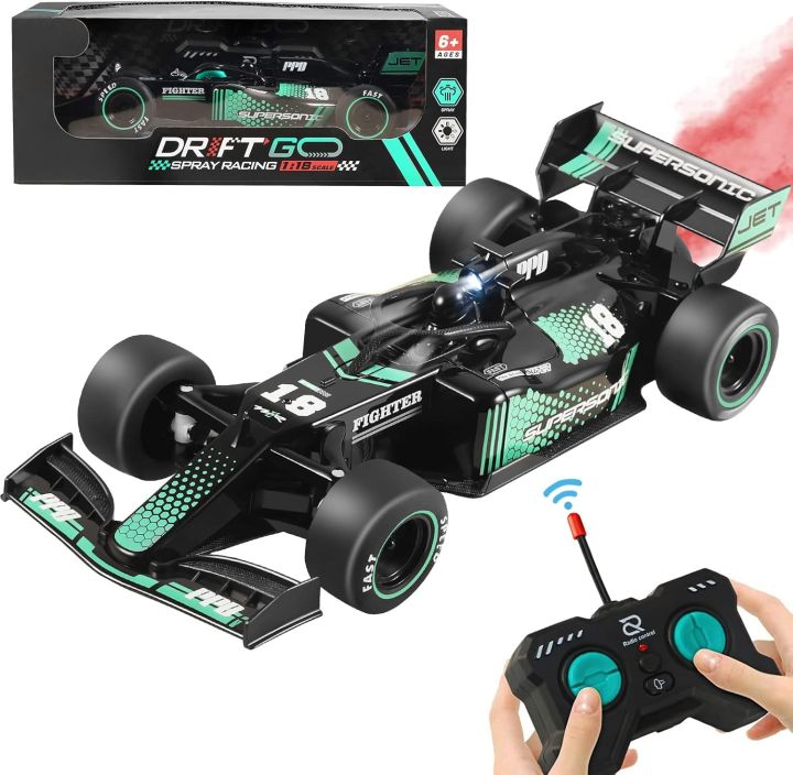 Smoke High Speed RC Car Remote Control Ferrari Spray Car High Speed Racing Rc Toy Car Monster RC Truck with Rechargeable Rc Car Random Color