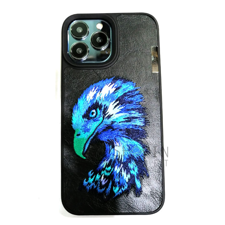 iPhone%2013%20Pro%20Max%20Embroidered%20Eagle%20360%C2%B0%20Protection%20Creative%20Phone%20Case%20By%20Nimmy%20%E2%80%93%20Black%20-%20Image%203