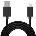 Type-C Black Colour USB Cable with High Speed Data Sync and Quick Charge AAA Grade - Length 1 Meter. 
