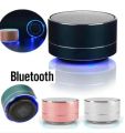 Mini Portable Bluetooth & Rechargeable Speaker with Multi Colors/Wireless Mini Speaker And also Rechargeable , USB Portable With Light And Multi Color Original Metal Body Portable Speaker. 