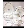 72 Pieces - Marble Dinner set For 8 Person Service. 