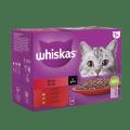 Whiskas 1+ Meaty/Classic Meals in Gravy Adult Wet Cat Food - 85gm. 