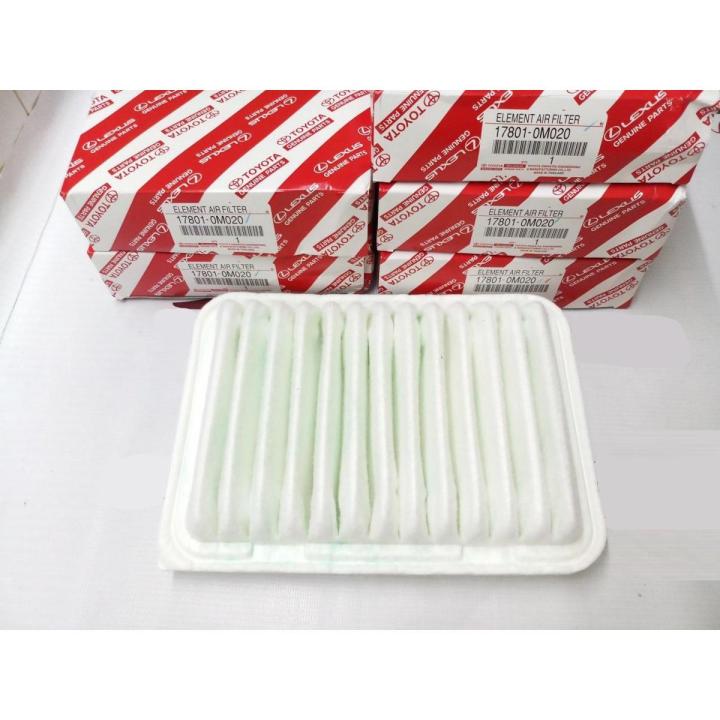 Toyota Genuine Air Filter for Toyota Corolla, Corrola, Altis, Grande, Axio, Fielder, Probox, Vitz (1.3 & 1.5) OEM Number  TOYOTA	17801-0D060 TOYOTA	17801-0D090 TOYOTA	17801-0M020 TOYOTA	17801-0T020 TOYOTA	17801-0T030 TOYOTA	17801-21050