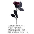 HomeInn Flower Eco-friendly Artificial Black Flower Bouquet Red Rose. 