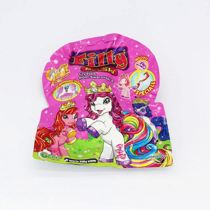 1-2Pcs Original Blind Bag Surprise Pet Crystal Royal Filly Princess Mermaid Unicorn Pony Collection Animal Toy Gift for Kid Girl