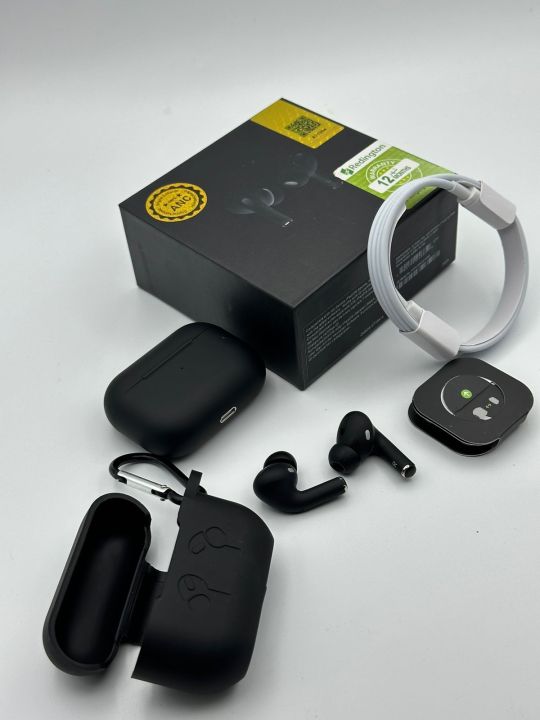 Airpods Pro 2nd Gen Master Copy Black Edition With Free Silicon Case - Best Budget Bluetooth 5.0, Pop-up Feature, Compatible With All Devices