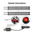 Geepact Car Ambient Light Car LED Strip Light RGB Interior Car Lights APP Control Car Accessories Sound Active Function Car Foot Under Dash Lighting Kit Atmosphere Light Auto Ambient Lamp Remote 12V Car Light. 