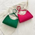 Fashion Simple Shoulder Underarm Bags Personality Texture Armpit Bag Solid Color Casual Handbags Female Pouch Tote Crossbody Bag. 