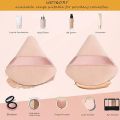 Sweet Beauty 3 Pcs Triangle Soft Makeup Puff for Loose Powder Soft Body Cosmetic Foundation Sponge Mineral Powder Wet Dry Makeup Tool with Strap. 
