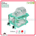 3 & 2 Layer Super Plate Rack For Kitchen Utensils Dish Drying Rack - PBA Free Premium Plastic 2 And 3 Layer Plate Rack - Plastic Dish Drainer Daily Use. 