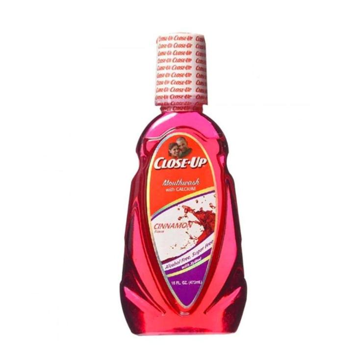 WBM Closeup Mouthwash with Calcium 473ML | Alcohol-Free & Sugar-Free