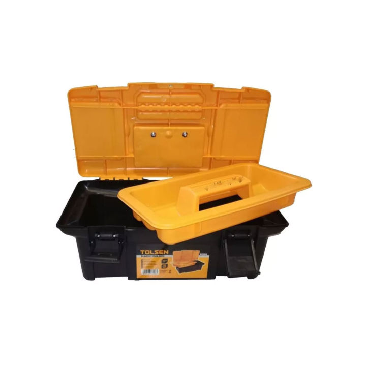 Tolsen Heavy Duty Plastic Tool Box 13" (340x180x130mm) Ergonomic Design