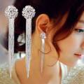 Crystal Shinny Tassel Earring Long Trendy Earring. 