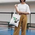 READY STOCK Cute Panda Print Shoulder Bag Beg Canva Tote Women's Sling Bag Handbags Tangan Wanita Perempuan Casual. 