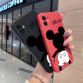 For iPhone 7 Case Cartoon Cute Mickey Mouse New Design Side Phone Case Square Edge Pattern Silicone Cases Full Cover Camera Casing Shockproof Softcase Protection Case. 