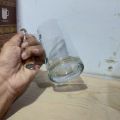 2 Pcs Plain Juice Mugs Transparent Glass 415ml. 