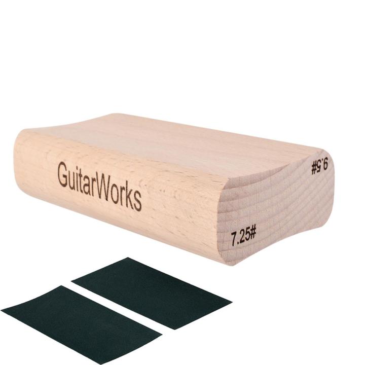 KOKKO Dual Purpose Radius Fret Leveling Sanding Block Luthier Tool For Guitar Fretboard Fret Leveling