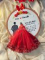 Personalized Calendar Hoop Embroidery | Custom Engagement, Wedding & Nikah Gift | Handmade Keepsake | Engagement Gift | Engagement Gift For Girls & Boys | Wedding Gifts For Bride | Wedding Gifts For Couple. 