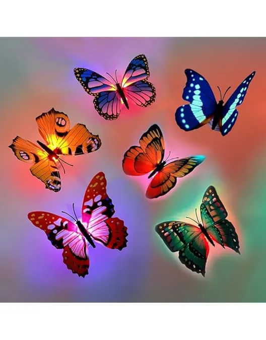 Colorful LED Butterfly led night lights shape