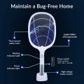 PRESTO Original Rechargeable Mosquito Killer Racket – Powerful Electric Bug Zapper with UV Light & Stand | Portable, Safe & Effective for Home & Outdoor Use. 