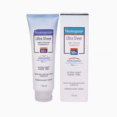 Pack Of 2 Neutrojena Sunblock Ultra Sheer Dry Touch Spf 50+ Original 118ml
