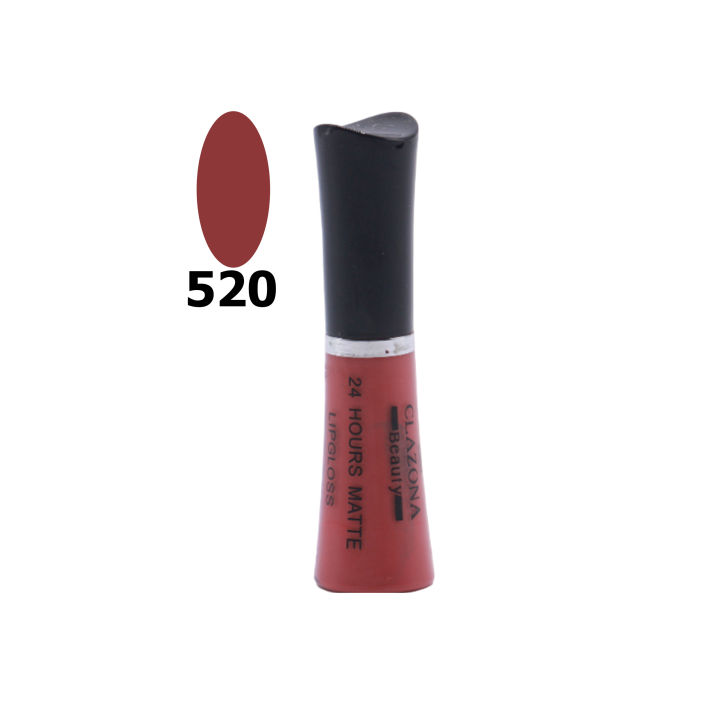Clazona Liquid Lipstick 24 Hours Lasting Matte Lip Gloss Shade 520