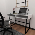 Wooden Computer Table with Drawer | Office & Gaming Desk | Contemporary Workstation for Study and Work | Gaming Computer Table with Stylish Design. 