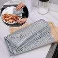 1/5Pcs Non-Scratch Steel Wire Dishcloth Daily Cleaning Cloth Non Stick Oil Wiping Cloth Kitchen Stove Dishwashing Pot Washing Dishes. 