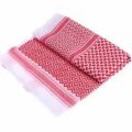 Red Scarf For Men / Embroidered Arab Red Rumal / Saudi Rumal / Arabic Shemagh. 