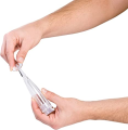 Oil Dispenser Bottle with infuser 17 oz, with no-drip Spout, made of glass. 