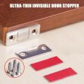 2PCS Of Set Magnetic Door Stopper And Thin Invisible Magnetic Cabinet Catches With Screw On Your Closet Cupboard. 