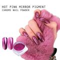 Pink Nail Mirror Chrome Powder Dust Shiny Magic Mirror Nail Art Pigment DIY Nail Decoration. 