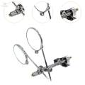 Clip on 5x/10x Lens 2.5cm 2 Lens Jewelry -on Glasses Eye Loupe Loop Magnifying. 