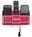 Multi Purpose Wall Mounted Remote Control Stand, Mobile Holder, Key Chain Hanging Stand. 