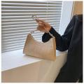 Fashion Simple Shoulder Underarm Bags Personality Texture Armpit Bag Solid Color Casual Handbags Female Pouch Tote Crossbody Bag. 