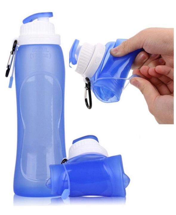 Foldable Water Bottle Silicone For Camping Traveling
