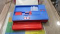 Large 6 Button Pencil Box Length 10 inch Width 6 inch School Box Character Double Sided Plastic Pencil Box Pack of 01 Pcs. 