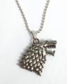Game of thrones Wolf Stainless Steel  Pendant Necklace. 