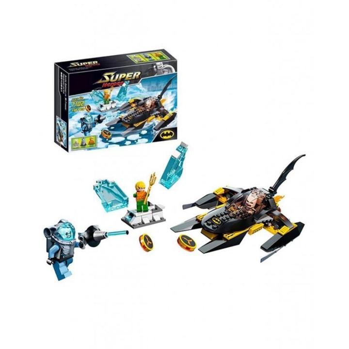 Planet X - Build Your Own Batman Vs. Mr. Freeze Showdown with Blocks